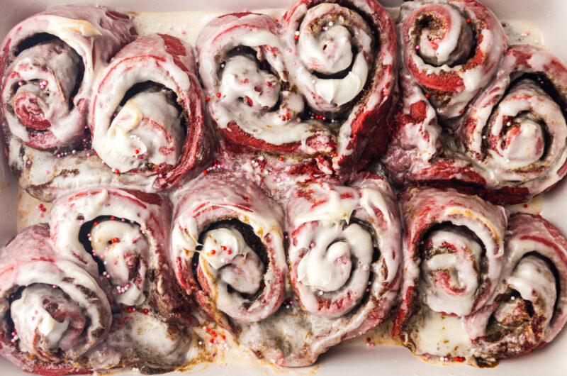 Red Velvet Cinnamon Rolls