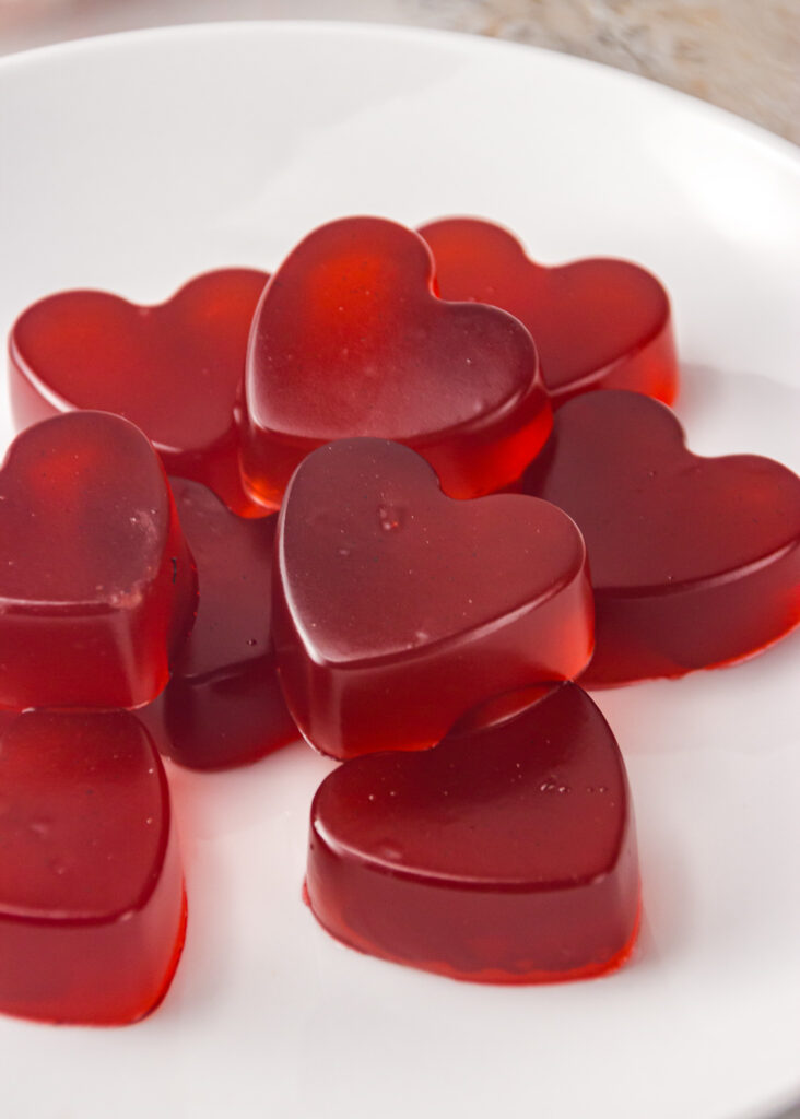 sour gummy hearts