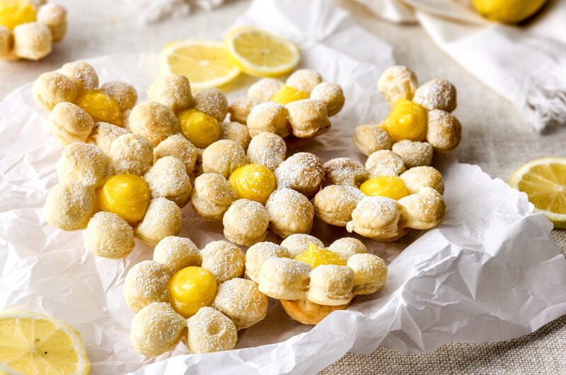 Flower Lemon Curd Cookies