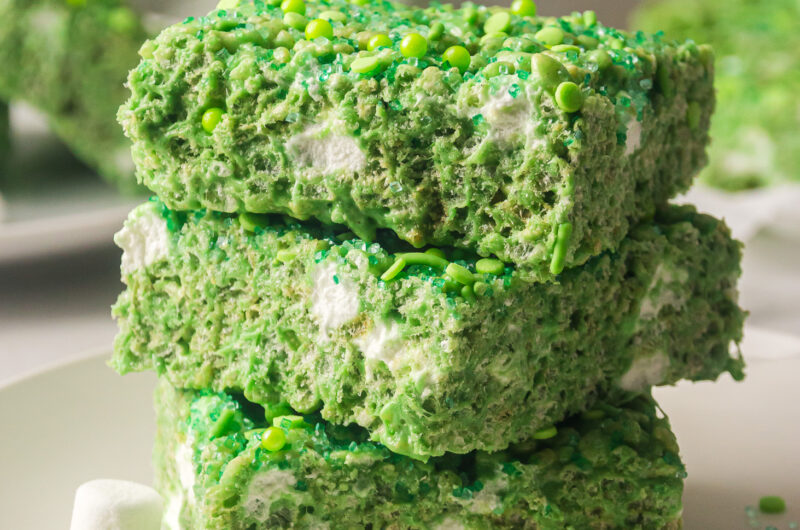 Green Rice Krispie Treats