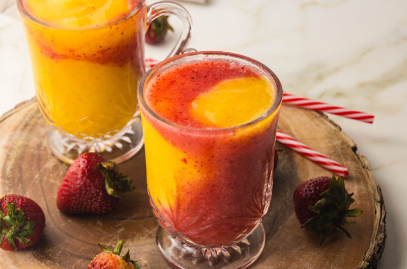 Mango Strawberry Slushie